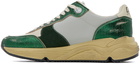 Golden Goose Green Running Sole Sneakers