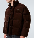Prada Convertible cotton corduroy down jacket