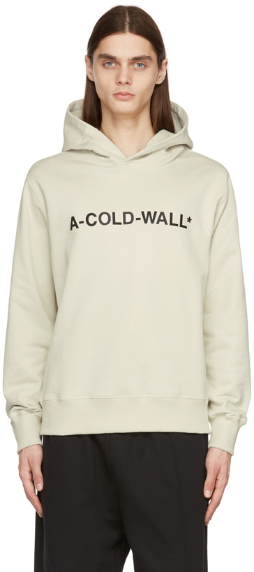 Photo: A-COLD-WALL* Beige Essential Logo Hoodie