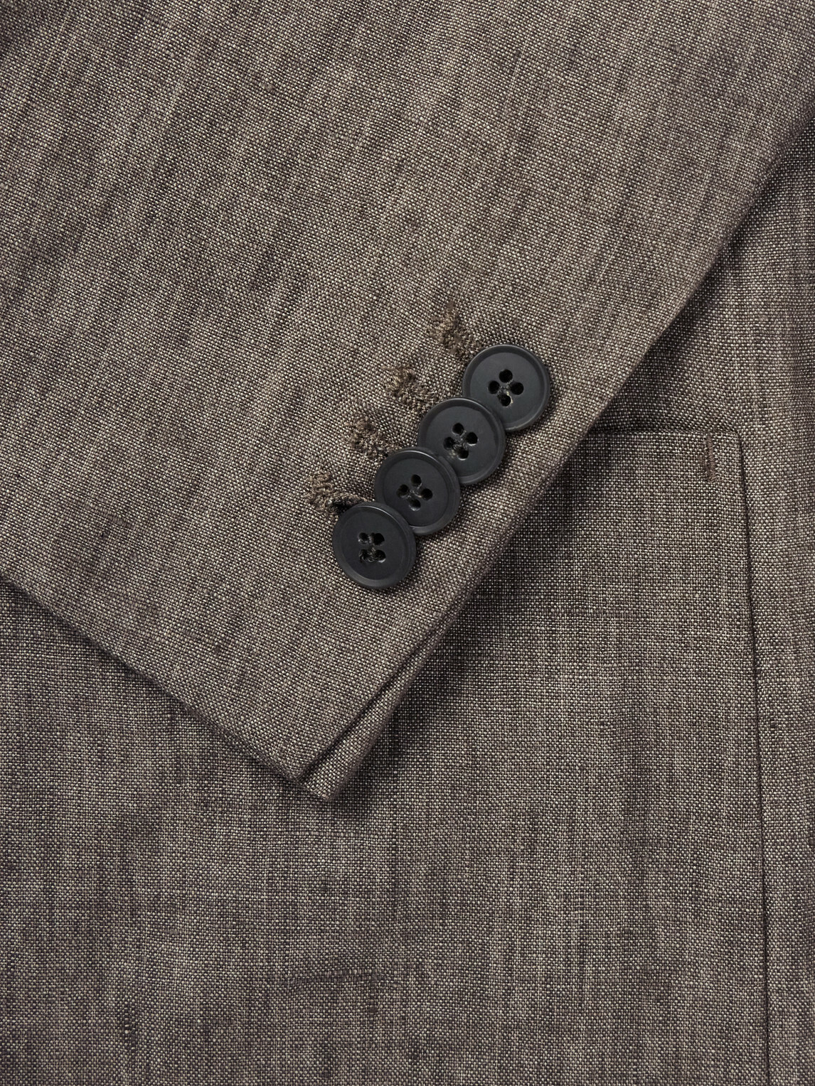 Sunspel - Linen Suit Jacket - Brown