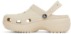 Crocs Off-White Classic Platform Clogs