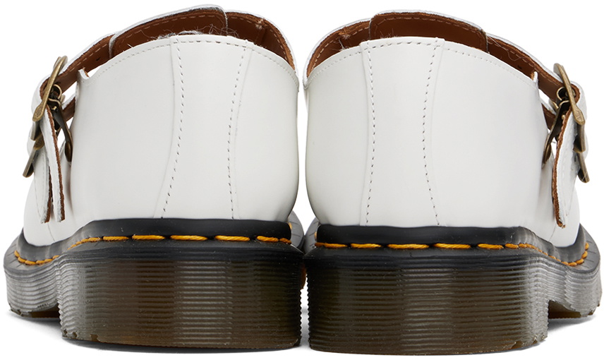 Dr. Martens White 8065 Smooth Leather Mary Jane Loafers Dr. Martens