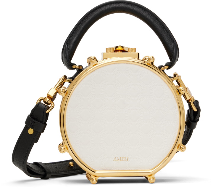 Photo: AMIRI Black & Gold MA Quad Mini Drum Bag