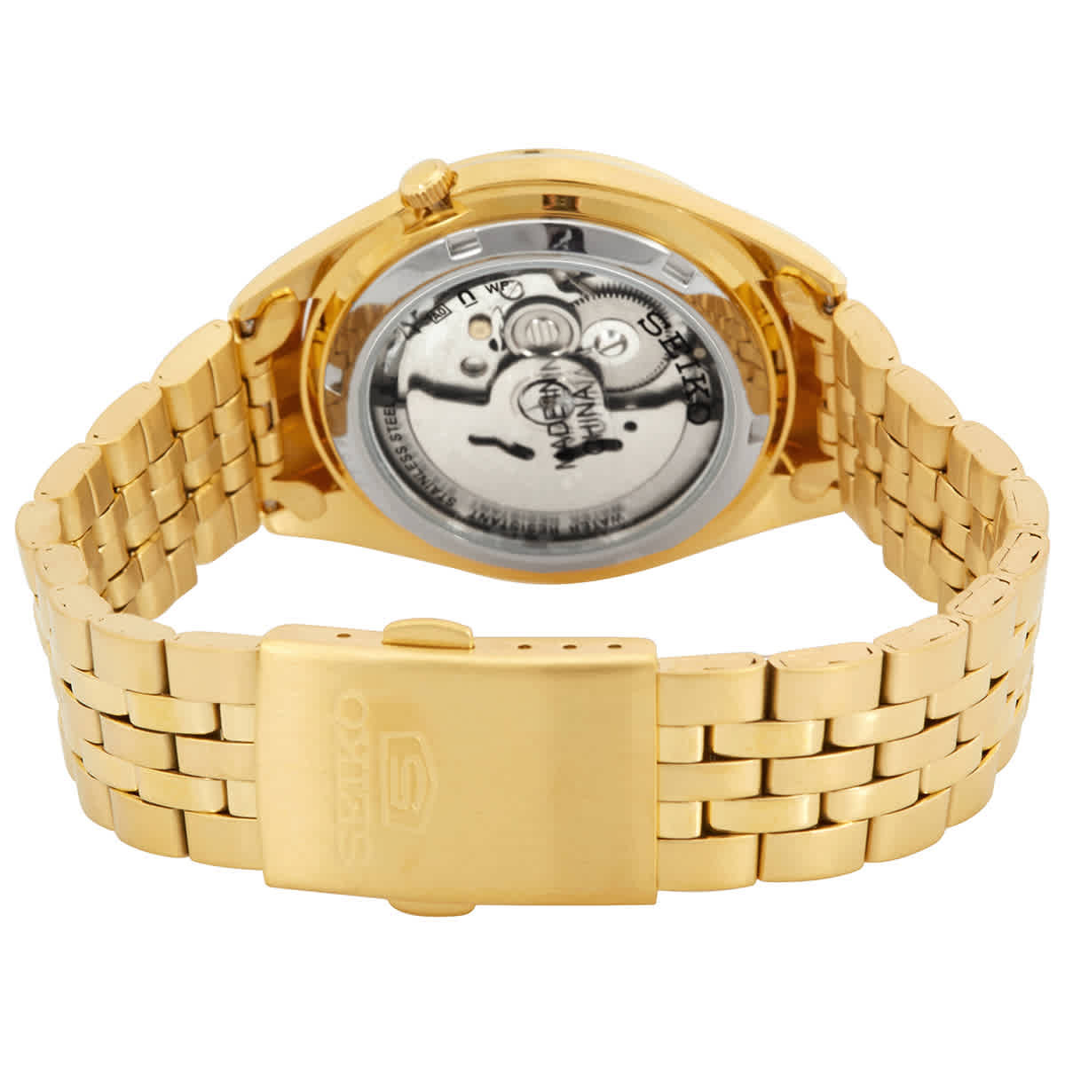 Seiko Series 5 Automatic Gold Dial Mens Watch SNKL28K1