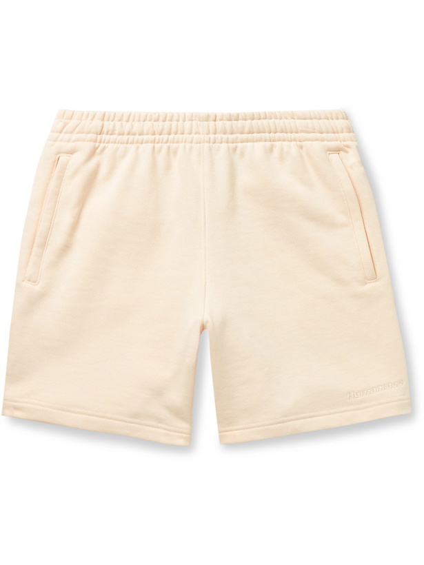 Photo: ADIDAS CONSORTIUM - Pharrell Williams Basics Wide-Leg Loopback Cotton-Jersey Shorts - Neutrals