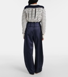 JW Anderson Belted high-rise barrel-leg pants