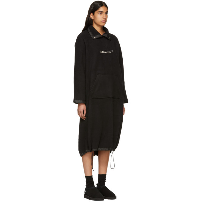 ADER error Black Oversized Cozy One-Piece Dress ADER error