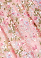 Needle & Thread Dream Garland Embellished Scarf-effect Gown Light Pink