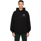 Marni Black Twist Fleece-Back Hoodie