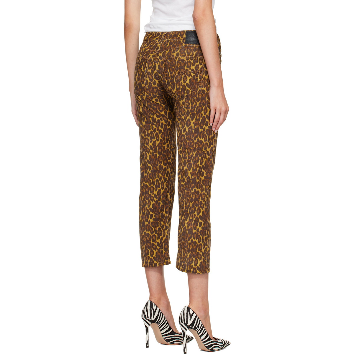 R13 Brown Boy Straight Jeans