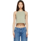 WARDROBE.NYC Taupe Clean Backless Halter Top
