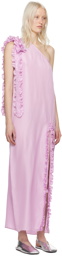 Kika Vargas Pink Aretha Maxi Dress