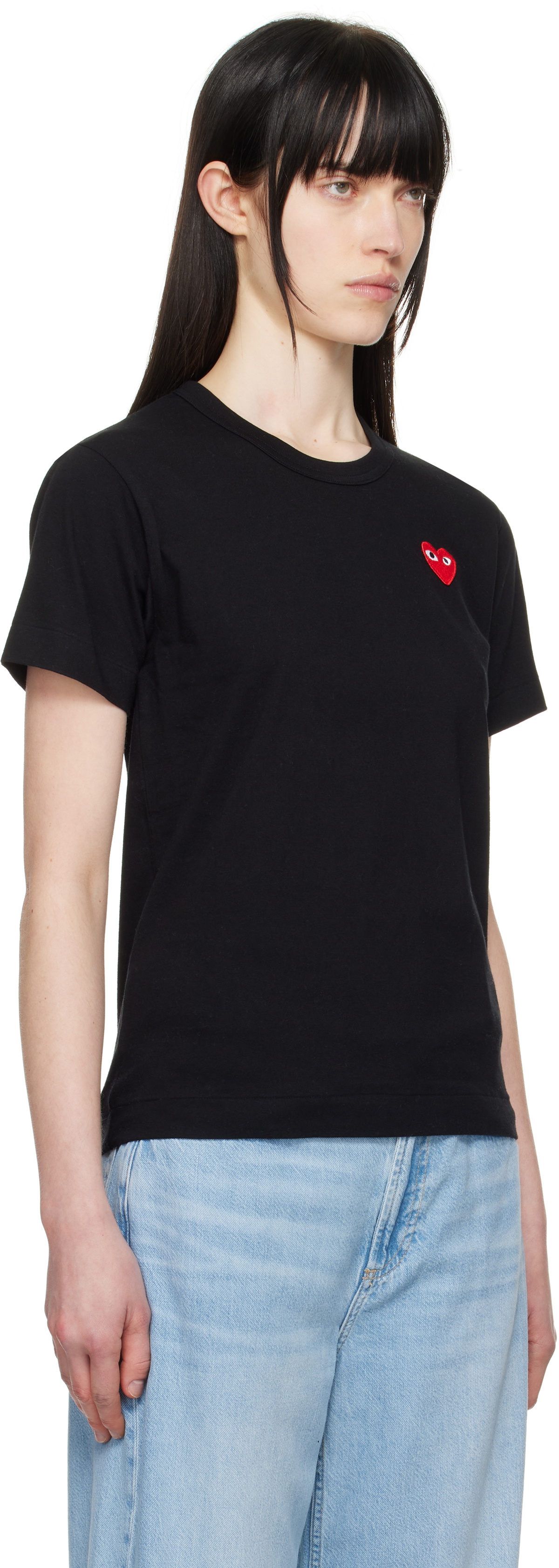 COMME des GARÇONS PLAY Black Red Heart T-shirt