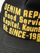 KAPITAL - Printed Scuba and Mesh Trucker Cap