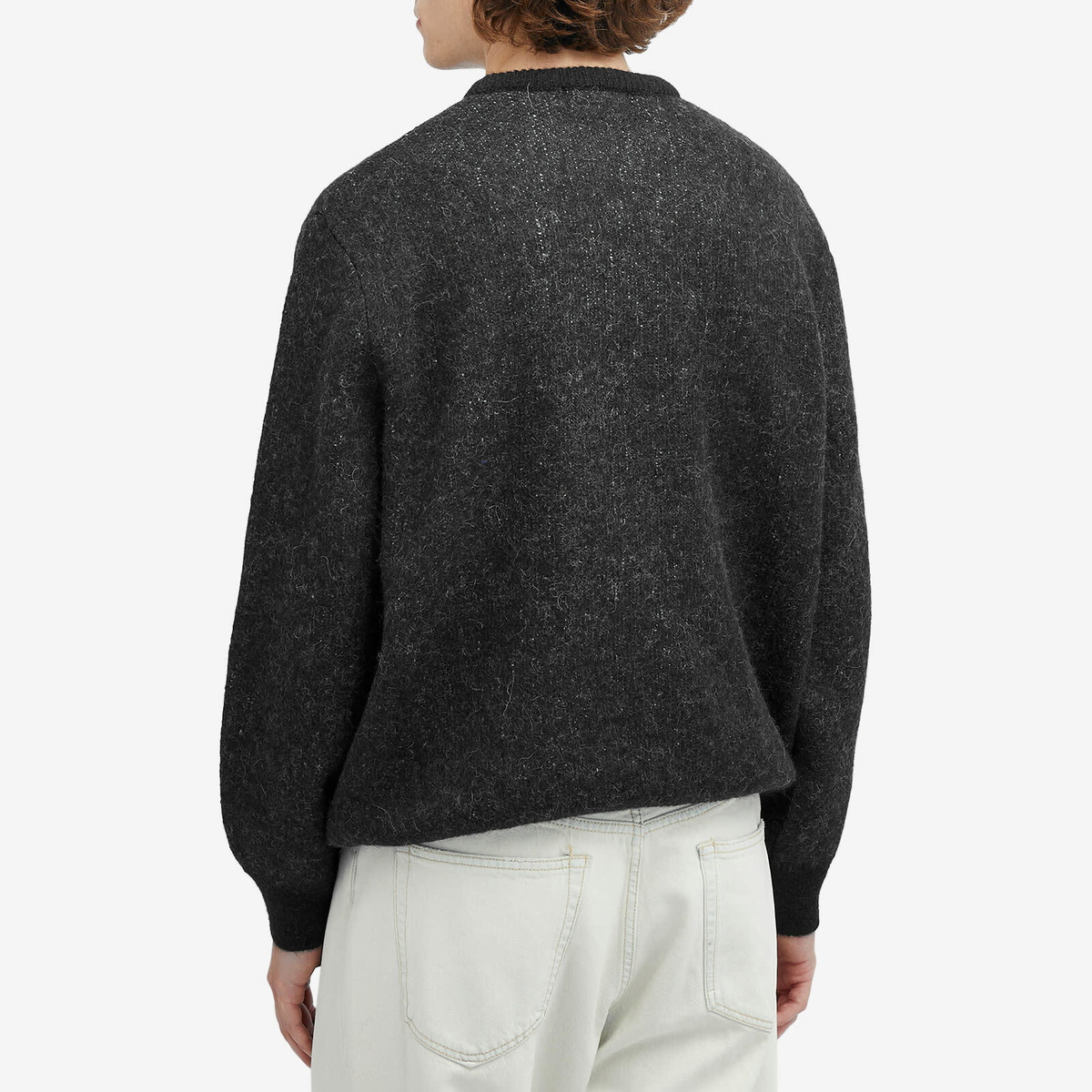 Carne Bollente Men's Mon Amour Toujours Crew Knit in Black