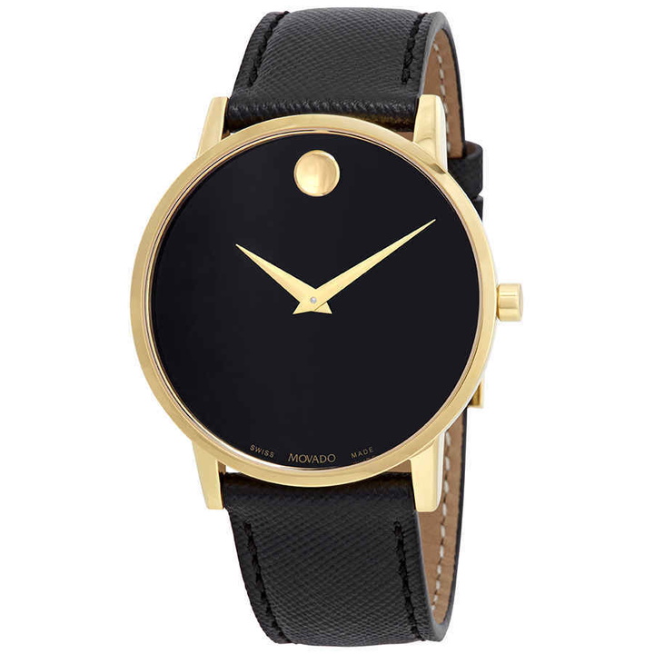 Photo: Movado Museum Black Dial Mens Watch 0607195