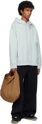 MM6 Maison Margiela Blue Printed Hoodie