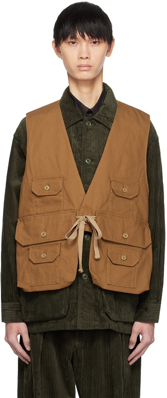 Photo: Engineered Garments Brown Fowl Vest