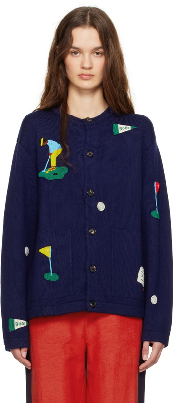 Photo: Bode Navy Golf Cardigan