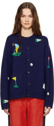 Bode Navy Golf Cardigan