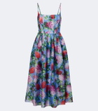 Carolina Herrera Floral silk crêpe cocktail dress