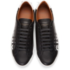 Givenchy Black and White Embroidered Urban Street Sneakers