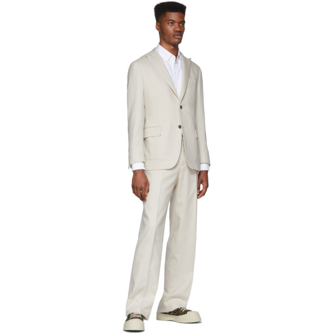 Eidos Beige Piquet Trousers