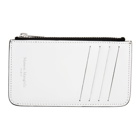 Maison Margiela White and Black Zip Card Holder