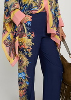 Etro Printed Straight-leg Silk Trousers Denim
