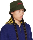 Marni Green Embroidered Hat