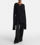 Calvin Klein Collection Cotton, silk, and cashmere sweater