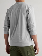 James Perse - Brushed Cotton-Blend Jersey Henley T-Shirt - Gray