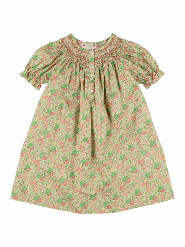 Photo: BONPOINT Printed Puff Sleeve Cotton Dress