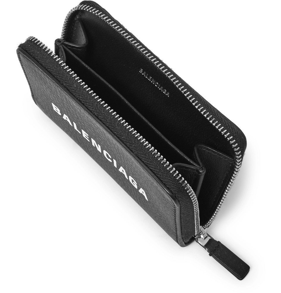 Balenciaga - Textured-Leather Zip-Around Wallet - - Black Balenciaga