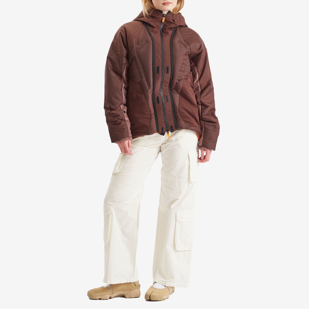 Nike ISPA Adapt Air Jacket in Earth/Smokey Mauve/Monarch