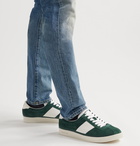 TOM FORD - Bannister Leather-Trimmed Suede Sneakers - Green