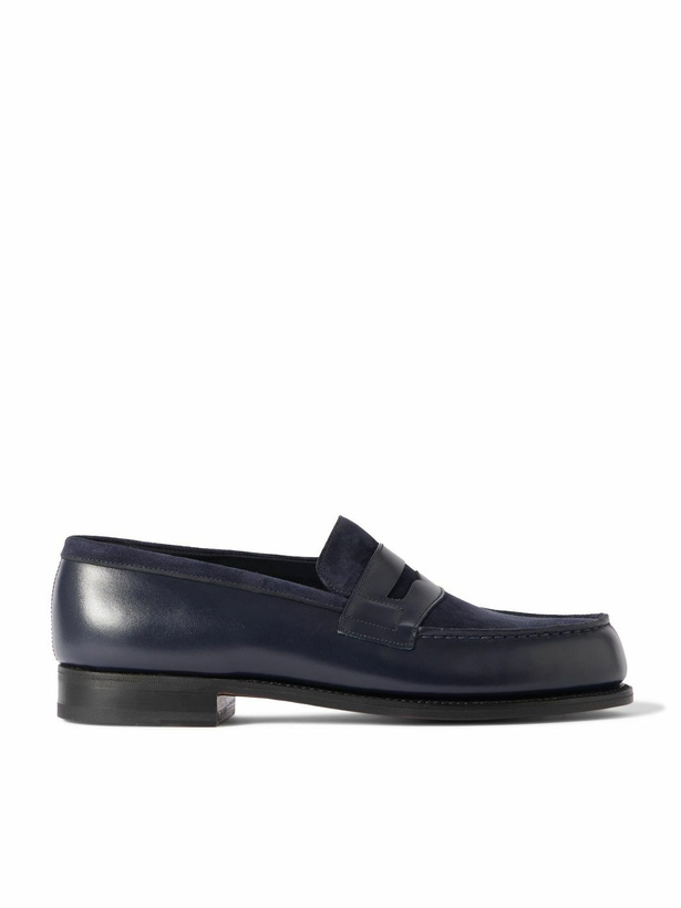 J.M. Weston - Tamponato Leather Loafers - Men - Navy J.M. Weston