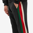 Gucci Men's Oval Logo Track Pant in Black