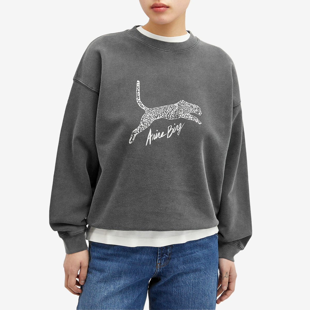 ANINE BING/アニービン】SPENCER SWEATSHIRT SPOTTED スウェット