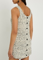 Liberowe Woven Cotton-blend Mini Dress Beige
