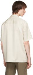 Z Zegna Beige Oversized Linen Shirt