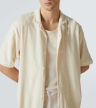 Sunspel Cotton terry bowling shirt
