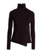 Courrèges Womens Turtleneck Burgundy