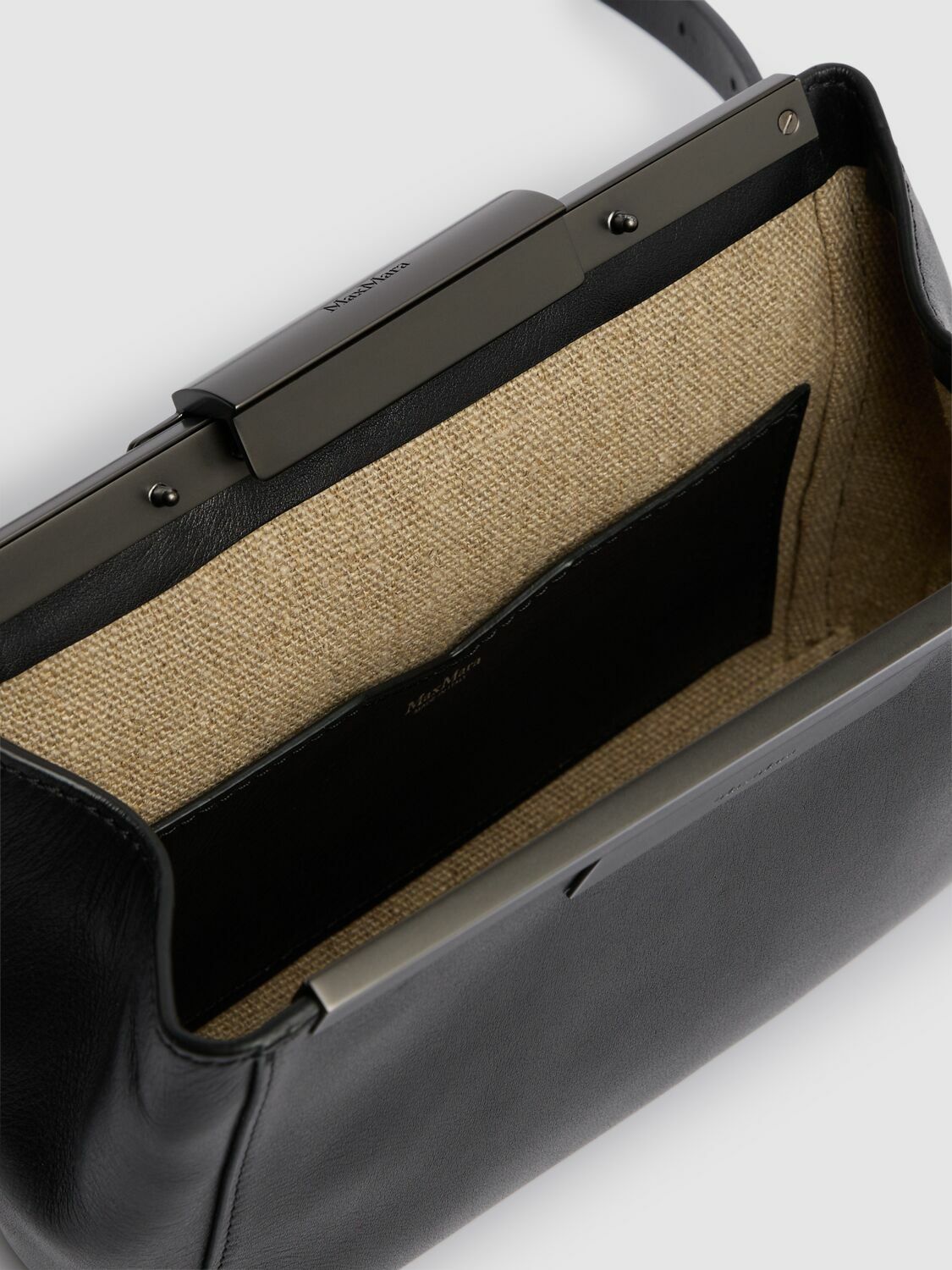 MAX MARA Clasp Leather Belt Bag Max Mara