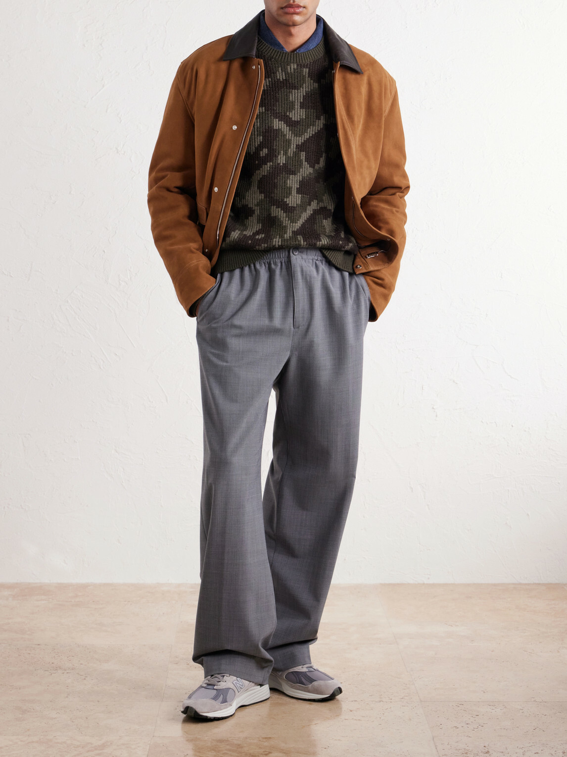 Aimé Leon Dore - Camouflage-Ribbed Wool Sweater - Green