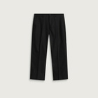 Les Deux Men's Brushed Twill Tailored Trousers in Black
