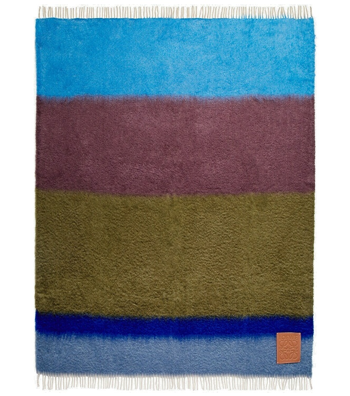 Photo: Loewe - Anagram striped wool-blend blanket