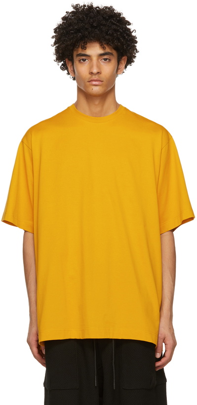 Photo: Y-3 Yellow Classic Logo T-Shirt