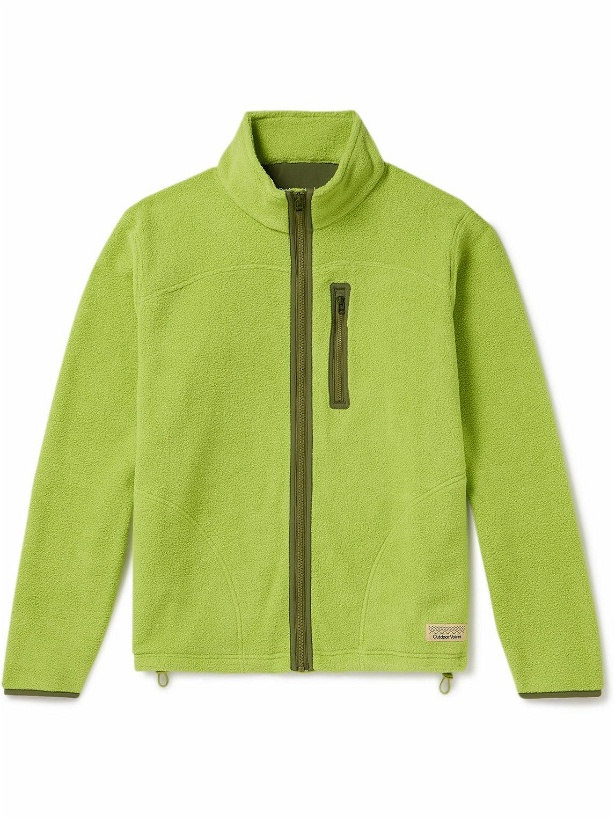 Photo: Outdoor Voices - Oversized PrimoFleece Zip-Up Jacket - Green