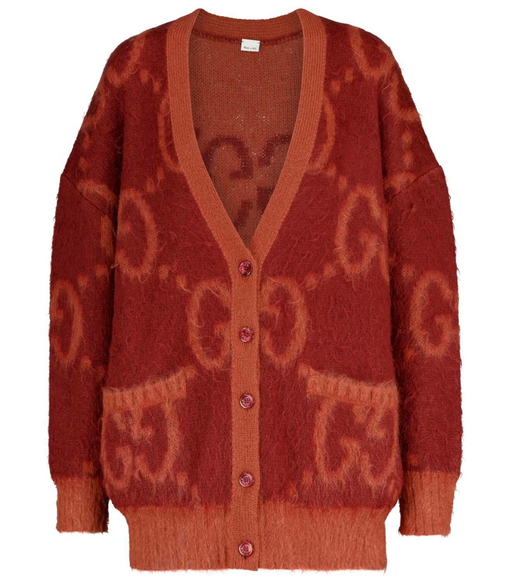 Photo: Gucci GG reversible mohair-blend cardigan